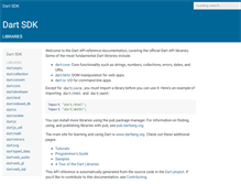 Tablet Screenshot of api.dartlang.org
